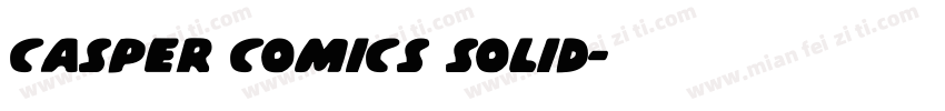 Casper Comics Solid字体转换